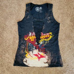 Women's Affliction tank size XL, fits like a Medium